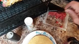Making the family tacos