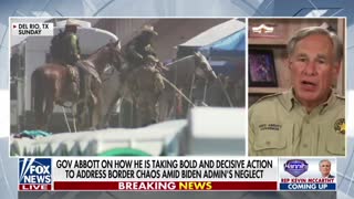 Gov. Abbott gives an update on the border crisis in Del Rio, Texas