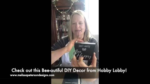 Check out this Bee-autiful DIY Decor from Hobby Lobby!