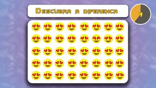 Descubra qual o emoji diferente Find out which emoji is different