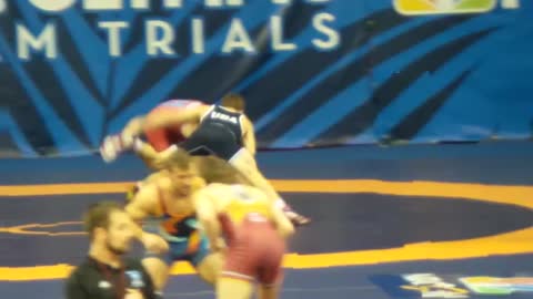 Zain Rutherford vs Logan Stiebler USA Olympic wrestling trials