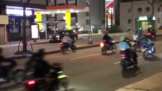caravana de motos, caos en Bucaramanga