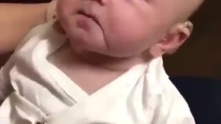 Adorable Baby Hearing For The First Time