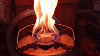 Fire slow motion and music