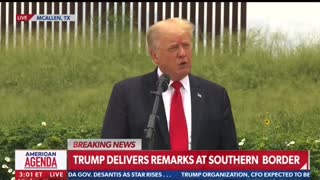 Trump's Full Speech at Border Wall (Visit w/Greg Abbott) 6/30/2021