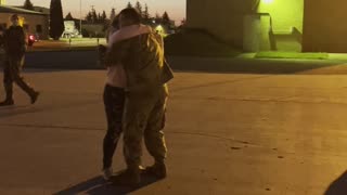Family Surprises Military Man at Minot