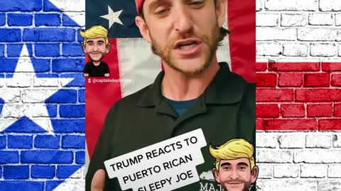 Trump's reaction to Sleepy Joe's Puerto Rico comments!