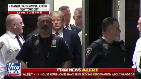 Trump enters courtroom