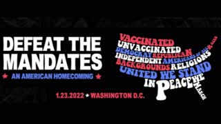 Defeat The Mandates Rally January 23, Lincoln Memorial, Washington, DC