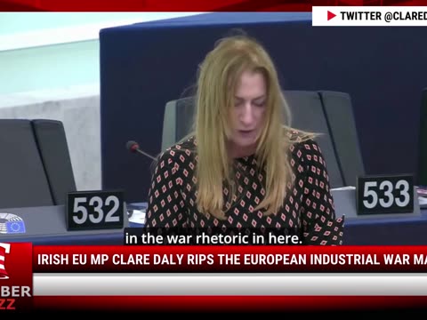 WATCH: Irish EU MP Clare Daly Rips The European Industrial War Machine
