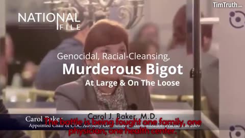 CDC's Carol Baker: Genocide White Americans To Increase Blind Vaccine Obedience