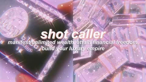 "SHOT CALLER" manifest extreme wealth + financial freedom subliminal (listen once)