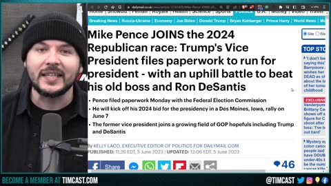 Mike Pence Announces 2024 Challenge To Trump AND NO ONE CARES, Trump Will ROAST ALL In Primary