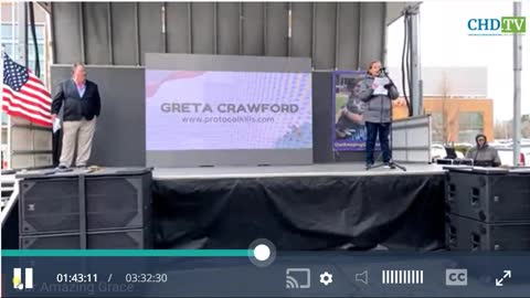 Greta Crawford Speaking at Grace's Rally
