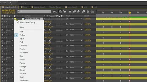select layers faster by using the select label group feature of After Effects