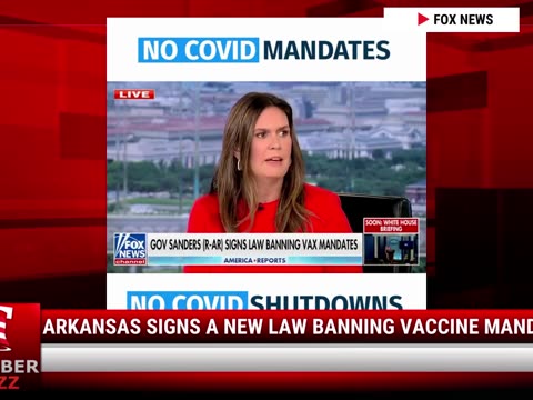 Watch: Arkansas Signs A New Law Banning Vaccine Mandates