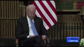 Biden Appears To Use Cheat Cards Before Putin Meeting