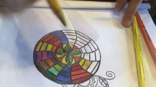 Painting Mandala - Time laps