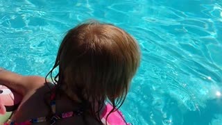 Abigail in the pool