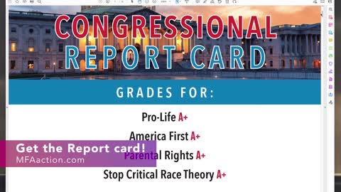 MFA Press Conference Announcing Congressional Report Card