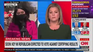 CNN Broadcast Drowned Out by "CNN Sucks" Chants