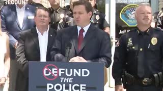 Ron DeSantis Stands With Law Enforcement - Funds Police and Then Some