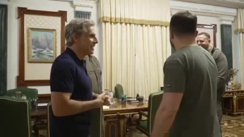 Zelenszkij ukrán humorista Kijevben találkozott színésztársával, Ben Stillerrel