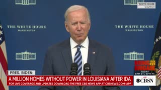 Biden Gets Tongue Tied During Hurricane Ida Remarks