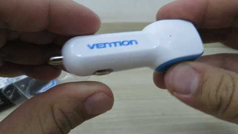 Carregador Veícular Vention 2.4A com 2 Portas USB