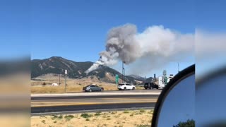 Rolling Smoke from Bridger Range Fire