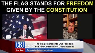 The Flag Stands For Freedom Given By The Constitution!