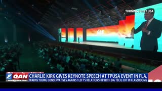 Charlie Kirk gives keynote speech at TPUSA event in Fla.
