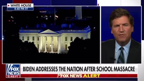 Tucker Carlson Reacts Live to Joe Biden's Address to the Nation Following School Shooting