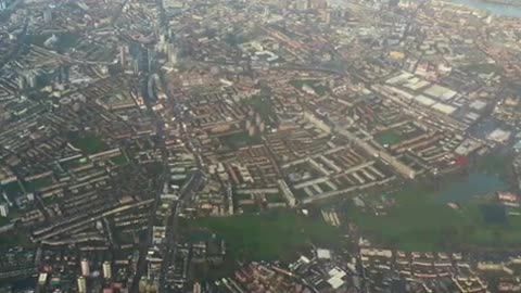 Overview of London City Center in England