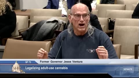 Jesse Ventura’s Minnesota senate testimony in support of legalizing cannabis