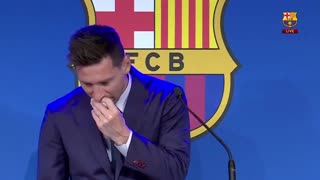 Messi is crying ! What a hero