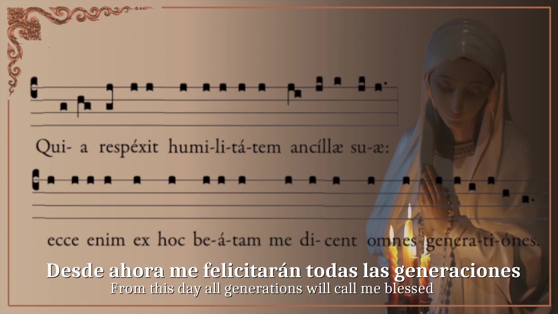 Magnificat Gregorian Chant In Latin Canticle Of Mary Lk 1 46 55