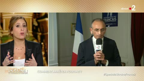 Eric Zemmour intervient en direct sur France 2 concernant la guerre en Ukraine
