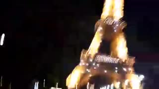 Eiffel 🗼 Tower Glowing at midnight ✨