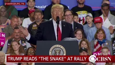PRESIDENT TRUMP 😘RECITES THE POEM 📜/SONG 🎤THE “SNAKE🐍