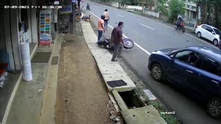 Careless bike driver accident