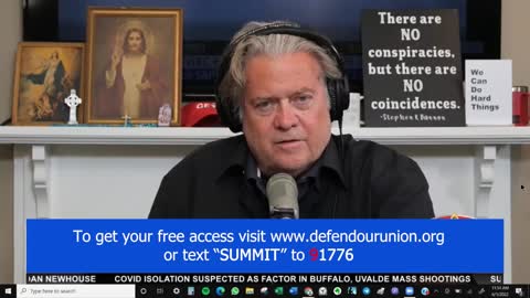 Text SUMMIT to 91776 - The War Room with Steve Bannon