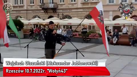 Marcin Osadowski, Wojciech Olszański Aleksander Jabłonowski Rzeszów 10 7 2022 Wołyń43 Marsz Pamięci.