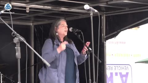 Angela McCormick Socialist Workers Party SWP - Defend Our NHS - AUOB Scottish Independence - Glasgow