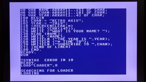 Pascal64 for Commodore 64 on the C64 Mini : Ep 02.3