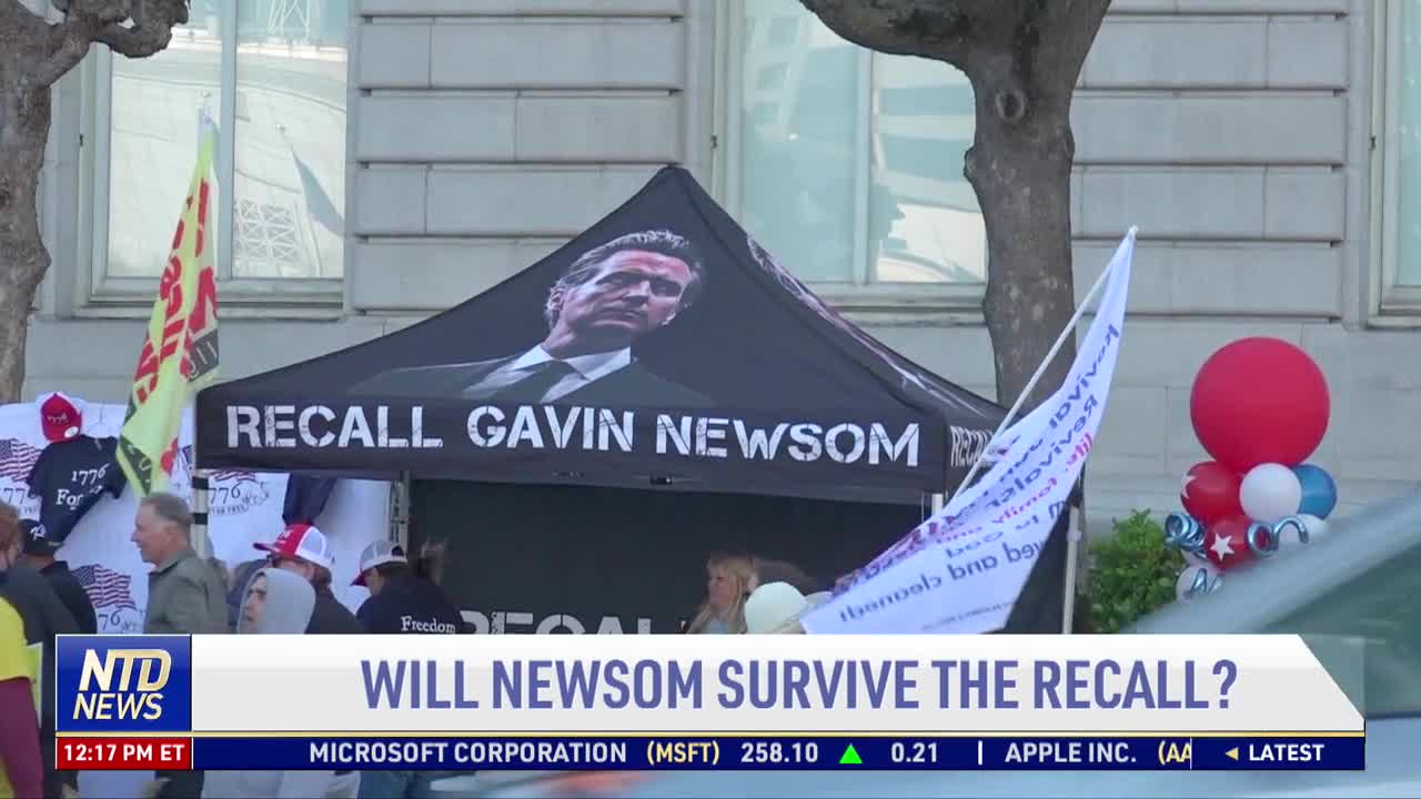 Analysis On Whether Gov Newsom Will Survive The Recall Election