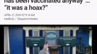Hot mic- White House press room: "it was a hoax"