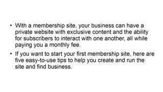 Your First Membership Site 3