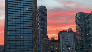 Beautiful Sunset of Toronto Canada