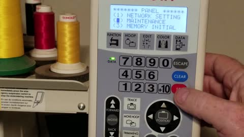 How to find the stitch count on a Toyota Embroidery Machine - Part 1
